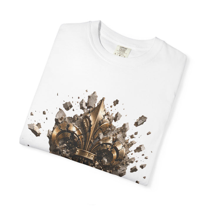 Fleur-de-Lis 'Son Altesse' Grafik-T-Shirt — Vintage Royal Emblem T-Shirt