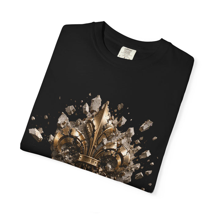 Fleur-de-Lis 'Son Altesse' Grafik-T-Shirt — Vintage Royal Emblem T-Shirt