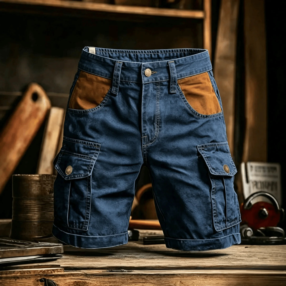 Nouveauté 2026 Shorts cargo pour homme, style sport décontracté, bermuda, grande taille, en coton, coupe droite, pour le golf, la course et la gym
