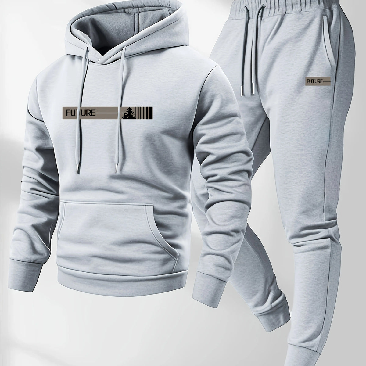 Ensemble chemise de sport et pantalon de sport à capuche, deux pièces, décontracté, à manches longues, adapté à porter en automne, nouvelle collection 2026