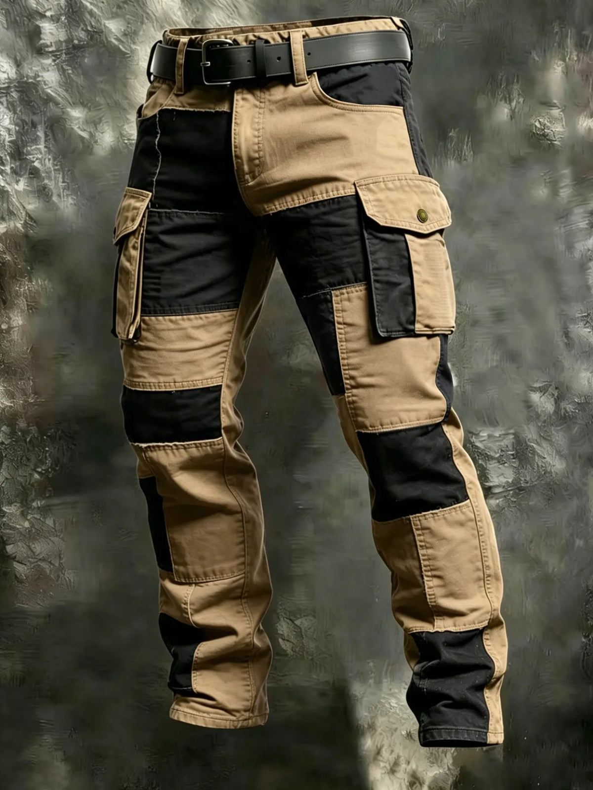 Nouveau pantalon cargo en coton pour homme, kaki, décontracté, tactique, multi-poches, noir, gris clair, pantalon de travail