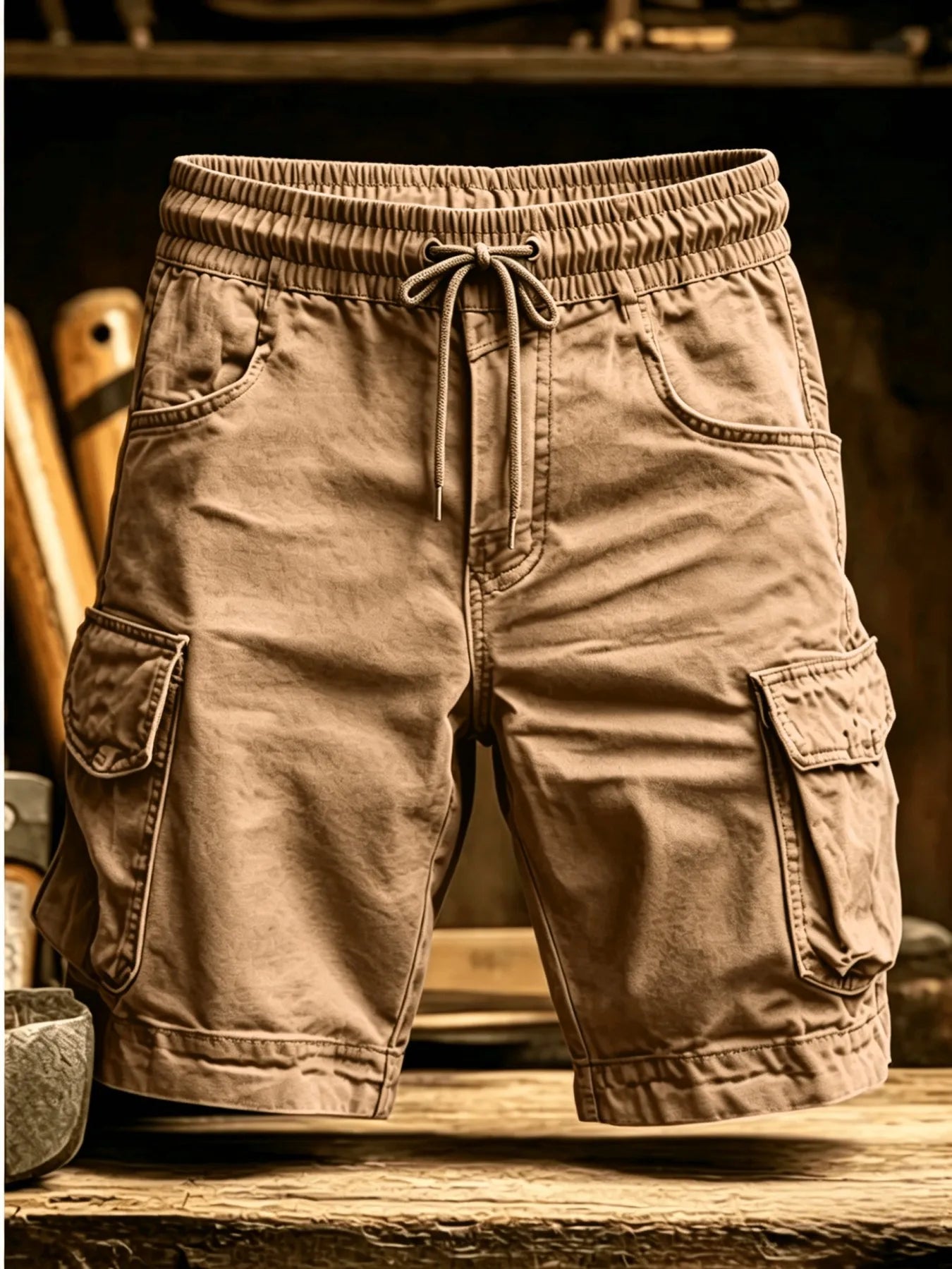Nouveauté 2026 Shorts cargo pour homme, style sport décontracté, bermuda, grande taille, en coton, coupe droite, pour le golf, la course et la gym